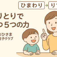 大田区田園調布/横浜市日吉の発達障害・グレーゾーン専門【おひさま親子クラブ】抱っこの散歩で見つけた“ことばの芽”。聞く・話す・読む・書くを育てる言語支援教室。しりとり遊びは言葉を増やすだけではない！